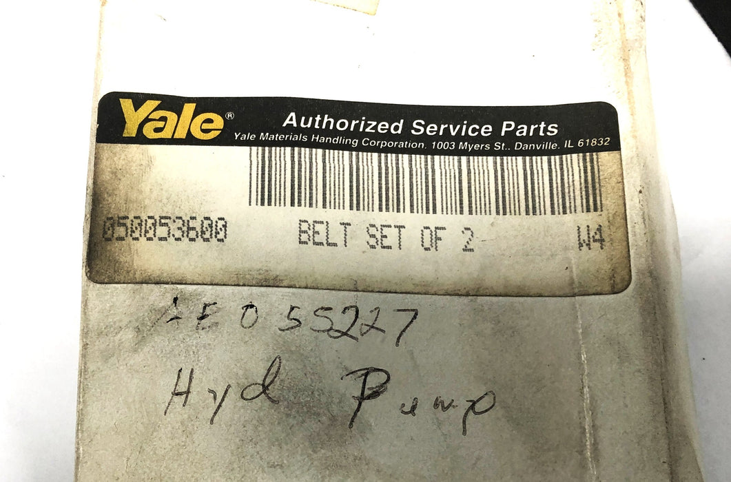 Yale Goodyear Set of 2 Forklift Belt 500536 NOS