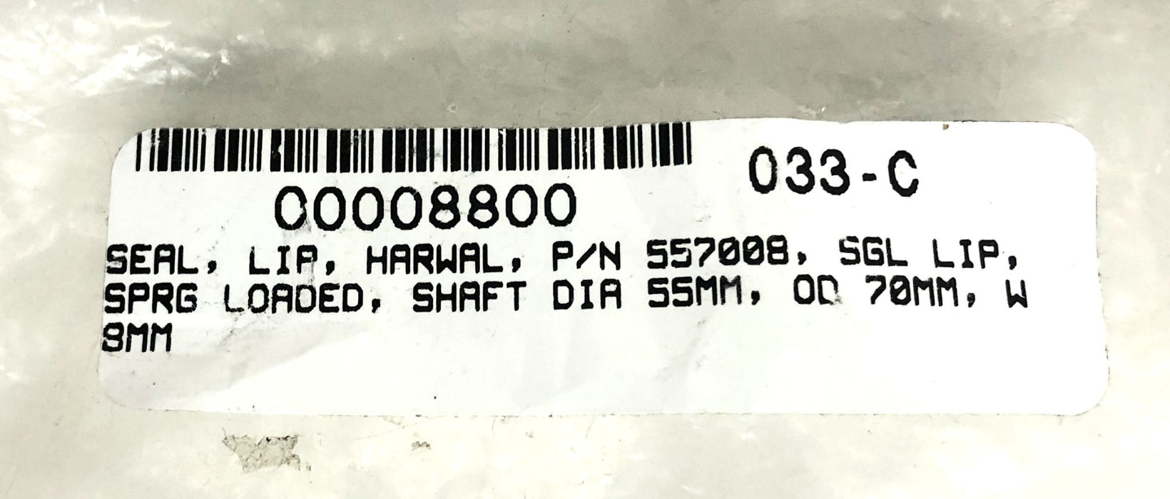 Harwal Lip Seal 557008 [Lot of 3] NOS