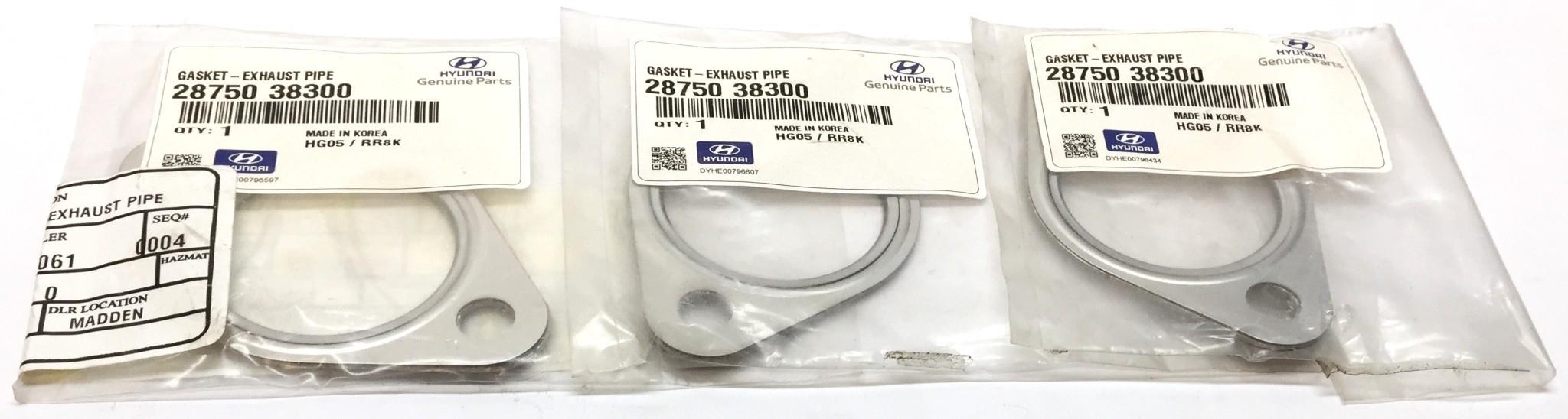 Hyundai Exhaust Pipe Gasket 28750 38300 [Lot of 3] NOS