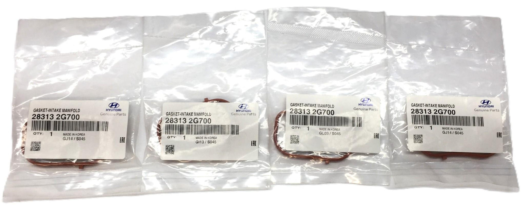 Hyundai Intake Manifold Gasket 28313 2G700 [Lot of 4] NOS