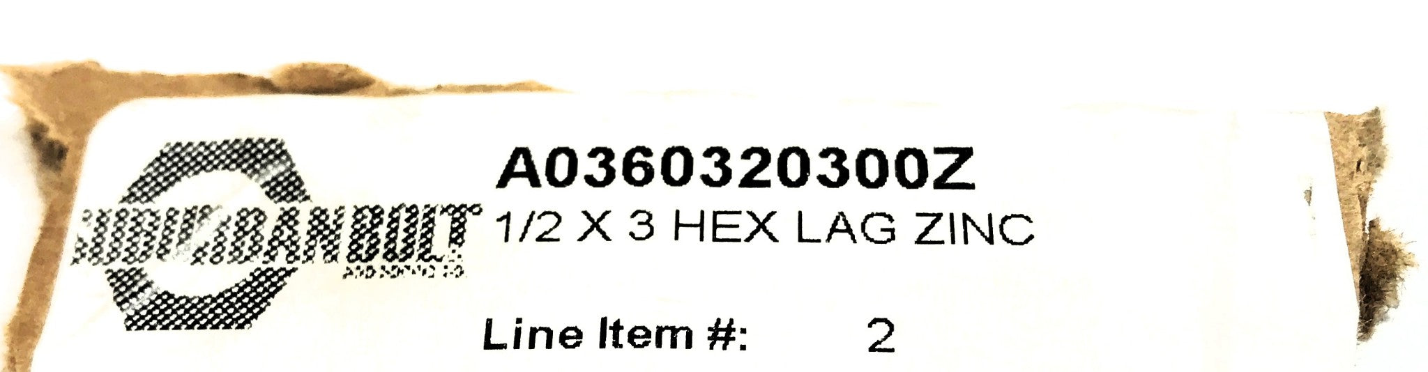 Suburban Bolt 1/2 x 3" Hex Head 307A Lag Screw A0360320300Z [Lot of 19] NOS