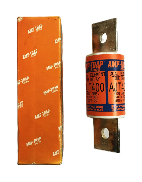 Gould Shawmut 400amp Duel-Element Time-Delay Fuse AJT400 NOS