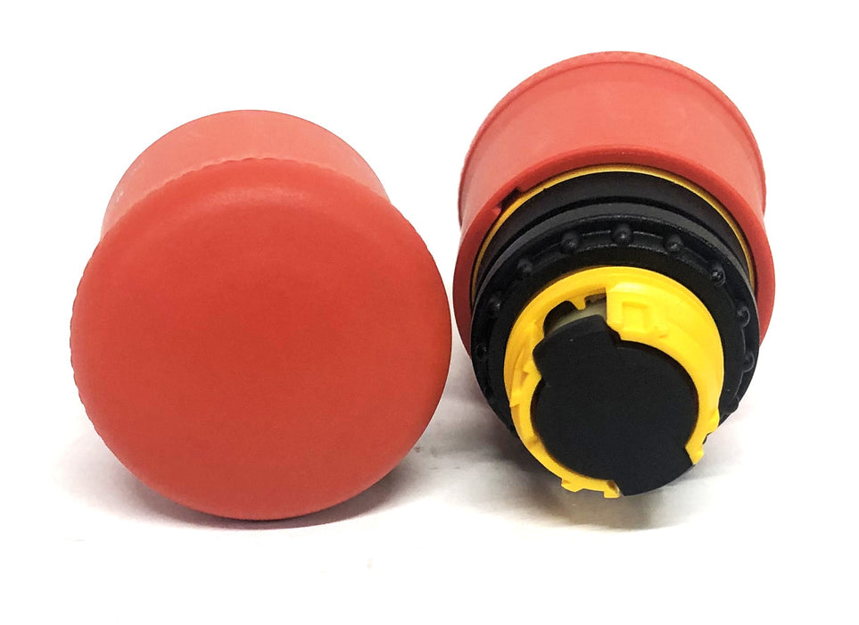 Eaton Red Stop Button Missing Gaskets M22-PV [Lot of 2] NOS