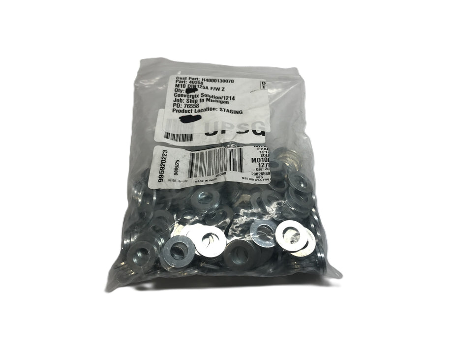 Fastenal Bag of (285) Nominal M10 x 20mm DIN125A Flat Washer 40358 NOS