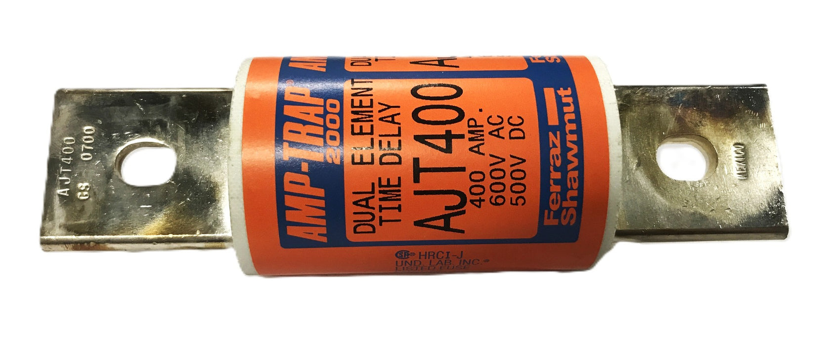 Gould Shawmut 400amp Duel-Element Time-Delay Fuse AJT400 NOS