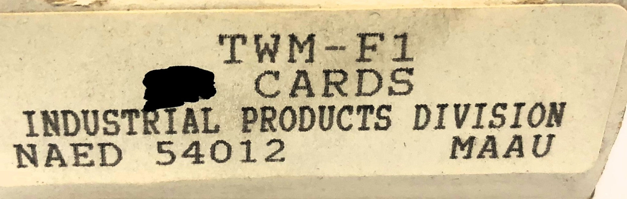 Brady Box of (23) F1 Wire Marker Card TWM-F1 NOS