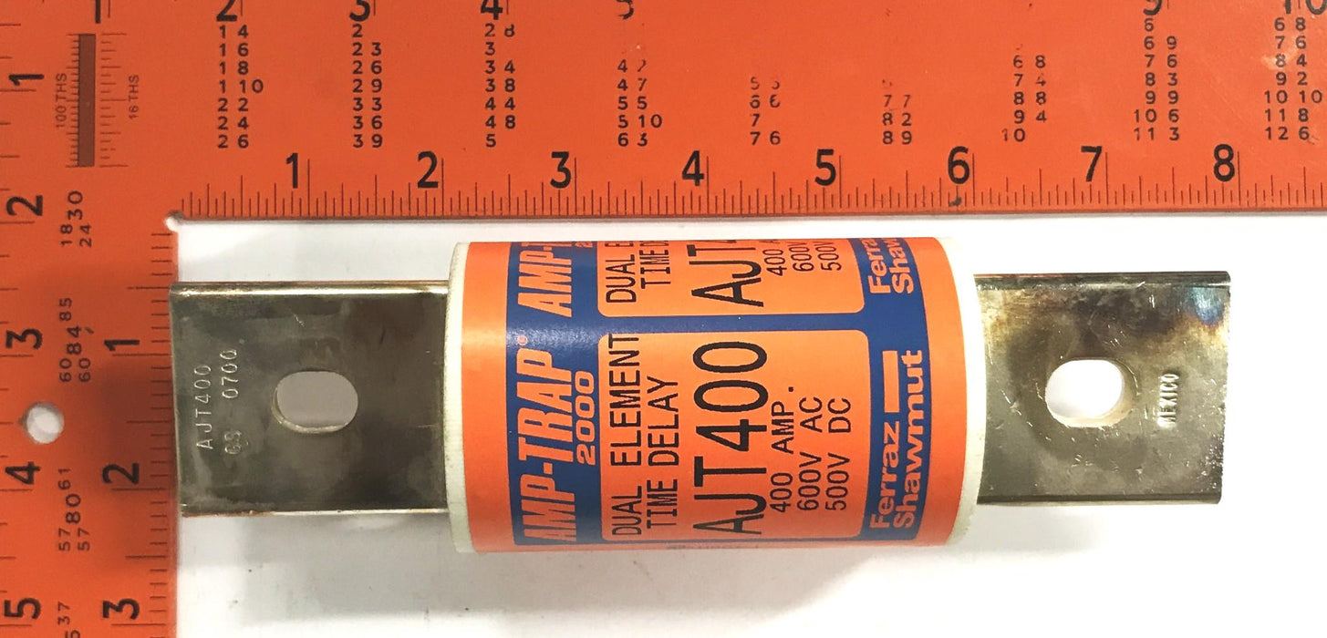 Gould Shawmut 400amp Duel-Element Time-Delay Fuse AJT400 NOS