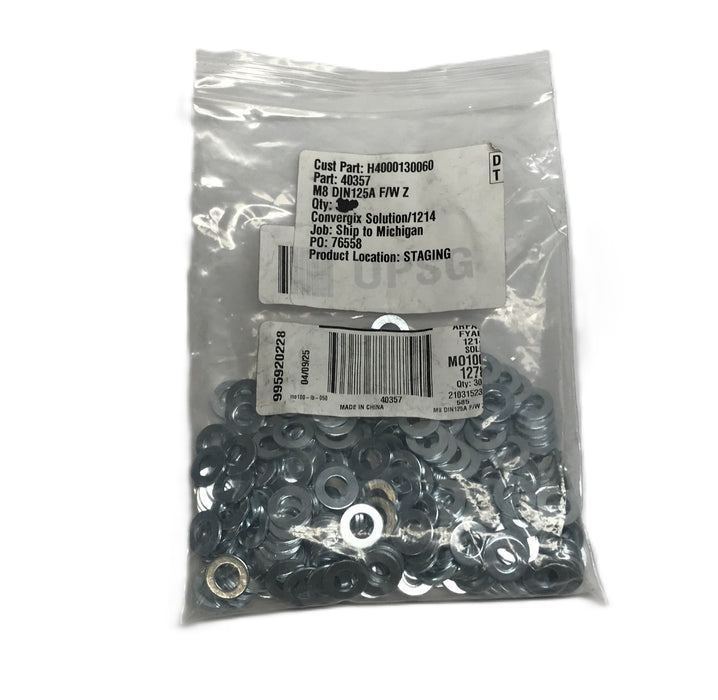 Fastenal Bag of (300) Nominal M8 x 16mm DIN125A Flat Washer 40357 NOS