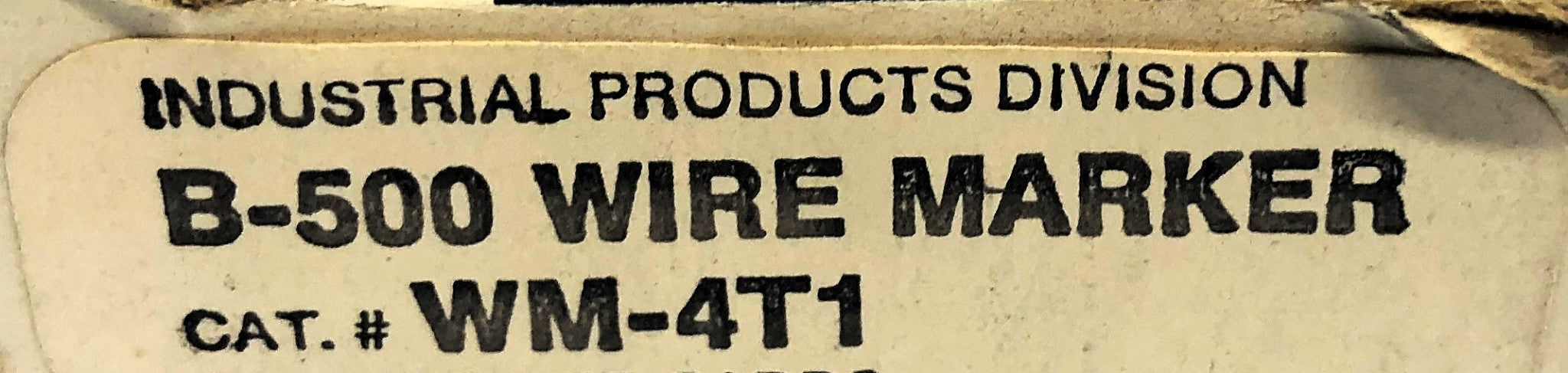 Brady Box of (22) 4T1 B-500 Wire Marker Card WM-4T1 NOS