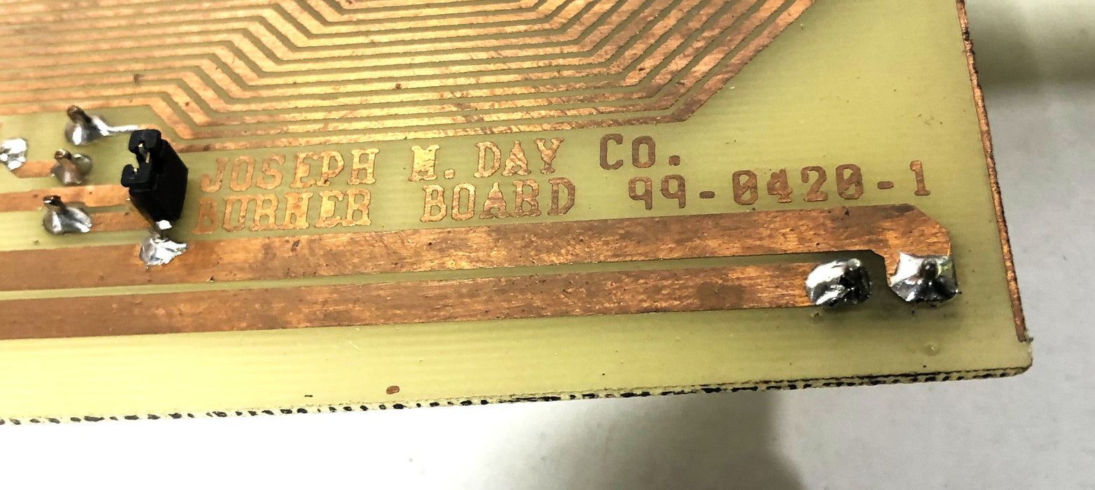 Joseph H Day Co Burner Board Assembly 5x23 Inch 99-0420-1 USED