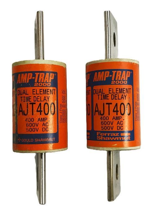 Gould Shawmut 400amp Duel-Element Time-Delay Fuse AJT400 [Lot of 2] USED