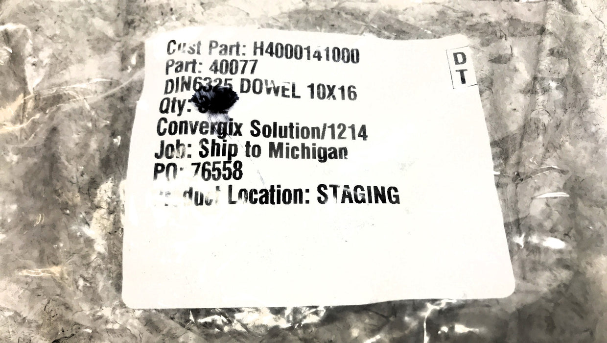 Unbranded 10x16mm DIN6325 Dowel Pin 40077 [Lot of 50] NOS