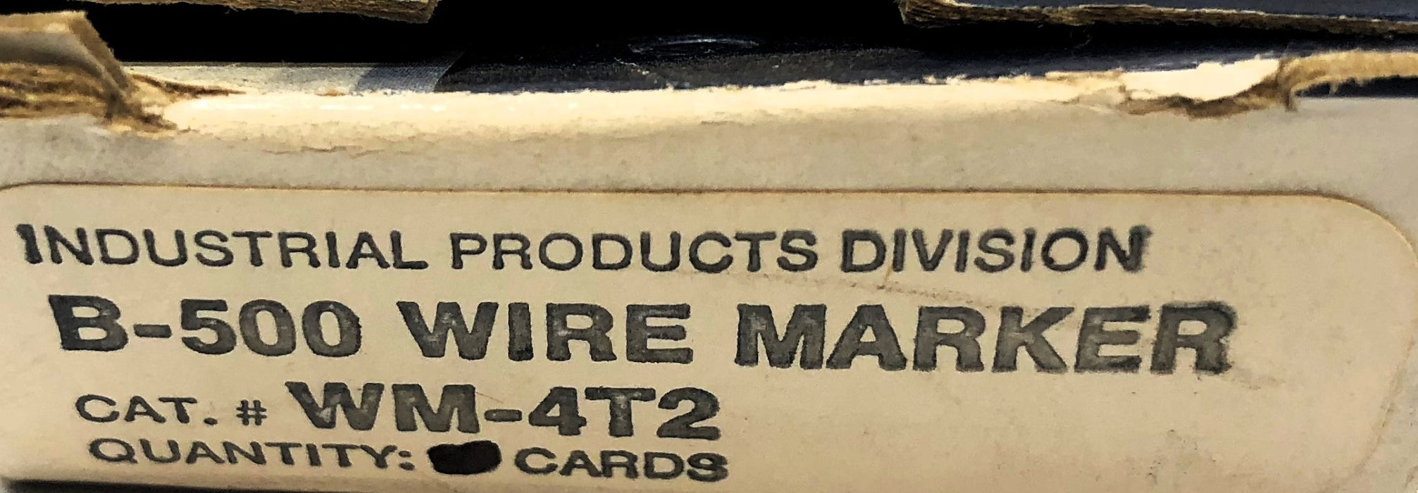 Brady Box of (23) B-500 4T2 Wire Marker Card WM-4T2 NOS