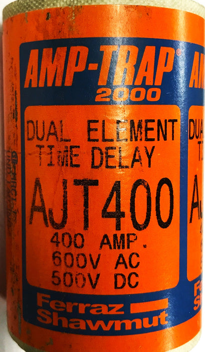 Gould Shawmut 400amp Duel-Element Time-Delay Fuse AJT400 [Lot of 2] USED