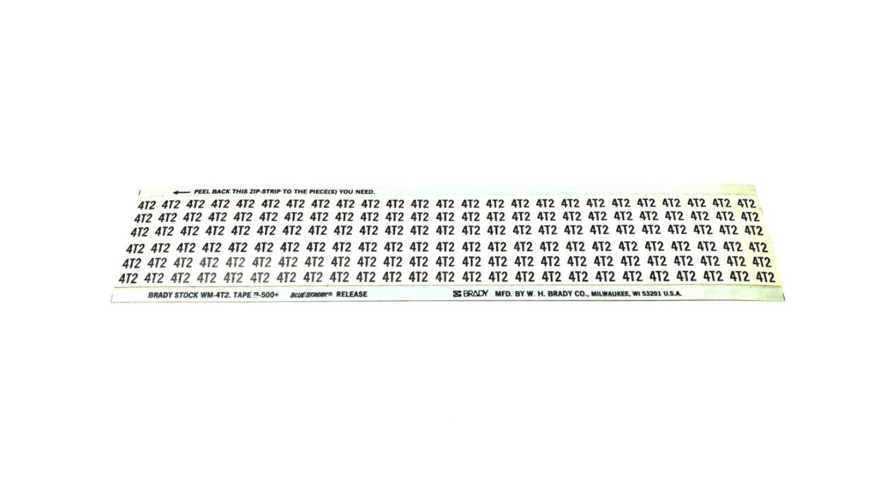 Brady Box of (23) B-500 4T2 Wire Marker Card WM-4T2 NOS