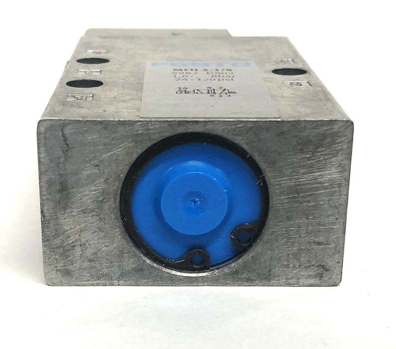 Festo 24-120PSI 1,8-8BAR 9982 D802 Solenoid Valve MFH-5-1/8 NOS
