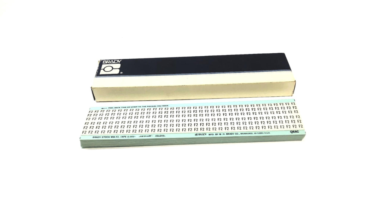 Brady Box of (18) B-500 F2 Wire Marker Card WM-F2 NOS