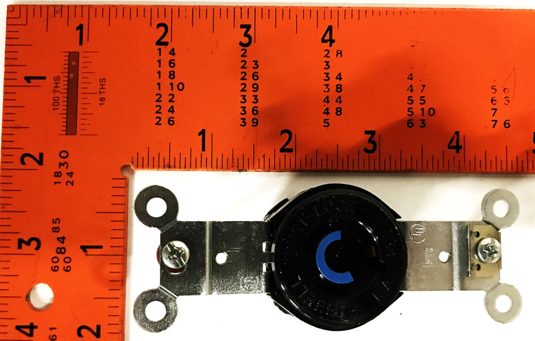 Hubbell 2-Pole 3-Wire Grounding Twist Lock Receptacle HBL 4560 [Lot of 2] NOS