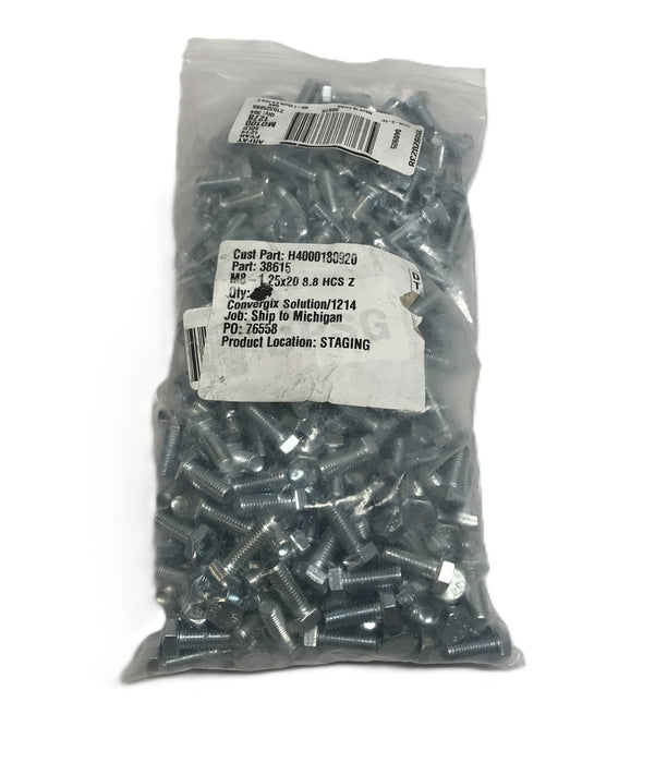 JDF Pack of (300) M8-1.25 x 20mm 8.8 HCS Z Hex Head Cap Screw 38615 NOS