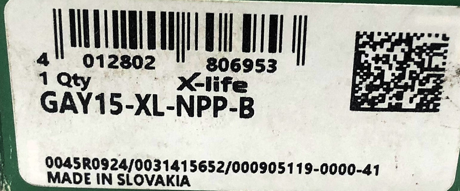 INA Insert Ball Bearing GAY15-XL-NPP-B NOS