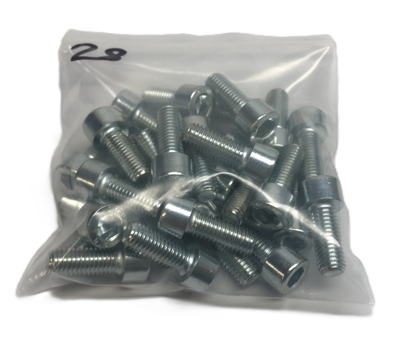 JDF M10-1.5 x 25mm SHCS 8.8Z Socket Head Cap Screw [Lot of 28] NOS