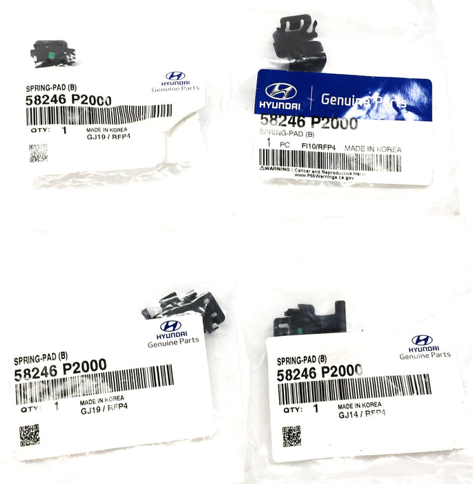 Hyundai Brake Pad Clip 58246 P2000 *OEM Sealed* [Lot of 4] NOS