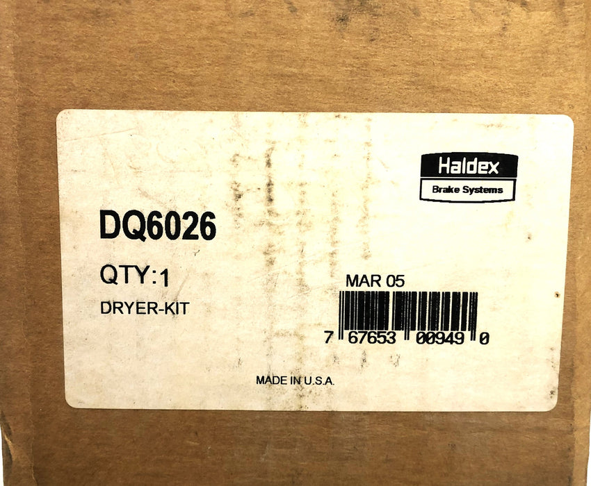 Haldex Dryer Kit Filter Only DQ6026 (201160-C) NOS