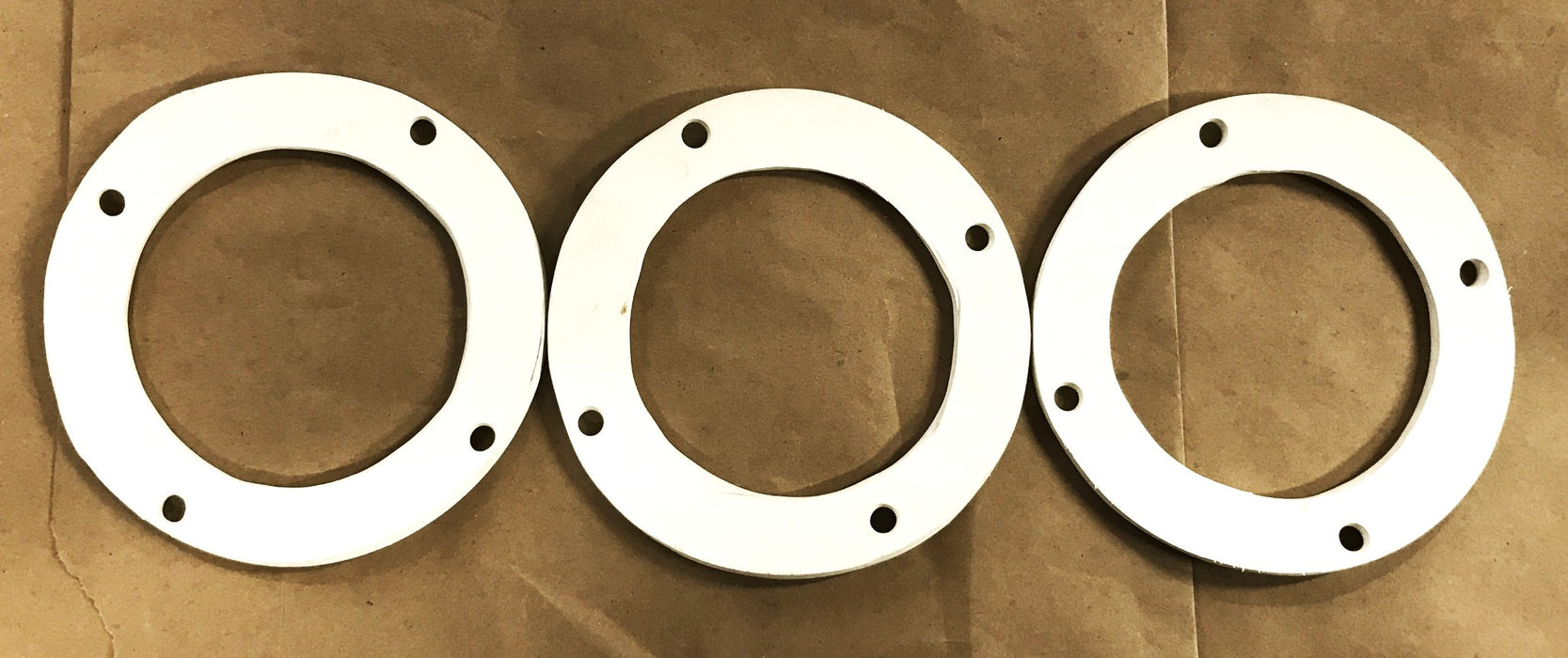 Unbranded Rubber Gasket 6-1/4" OD, 4-1/4" ID, 1/4" Depth [Lot of 3] NOS