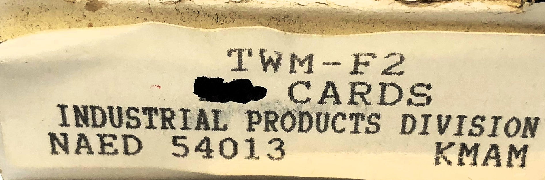 Brady Box of (21) B-500 F2 Wire Marker Card TWM-F2 NOS