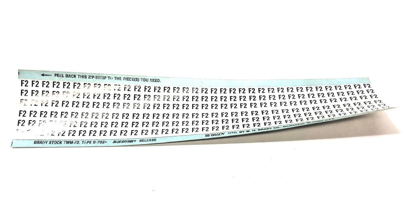 Brady Box of (21) B-500 F2 Wire Marker Card TWM-F2 NOS