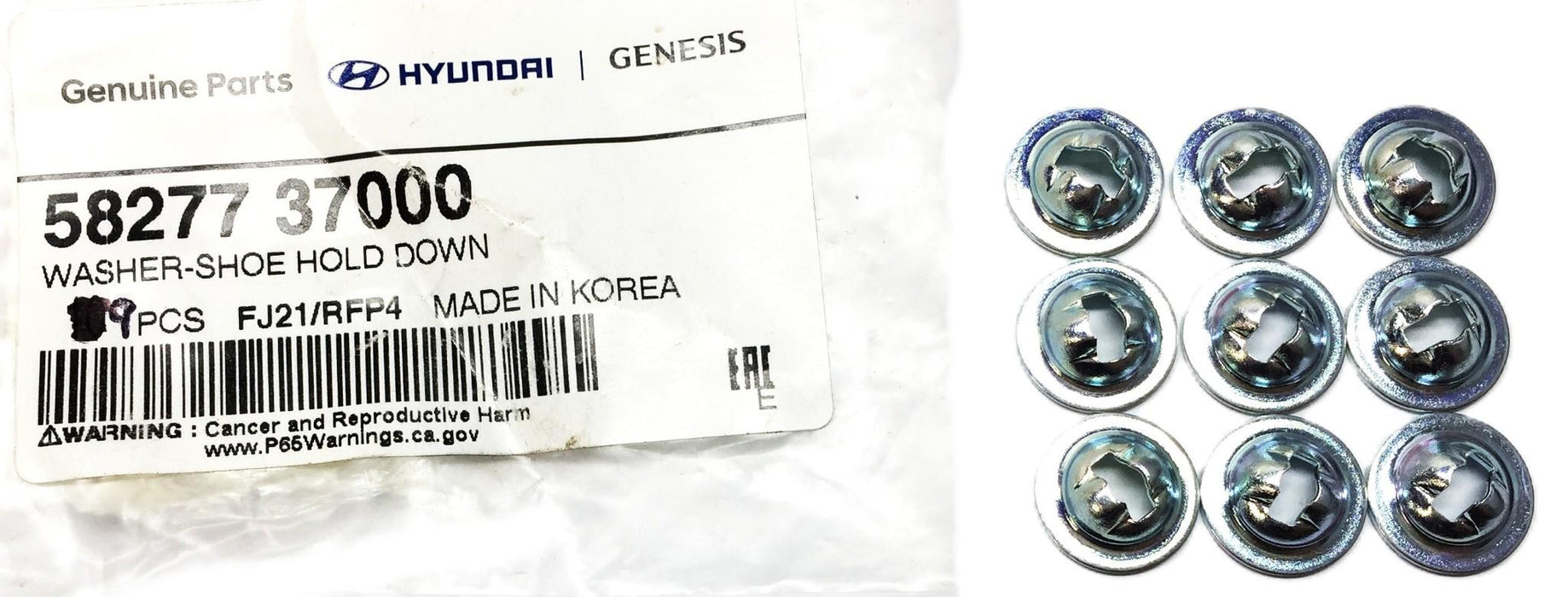 Hyundai Brake Shoe Retainer 58277 37000 [Lot of 9] NOS