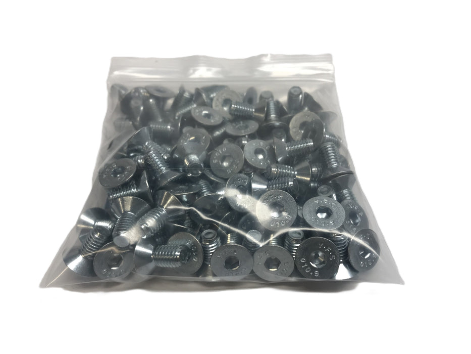 YFS M8-1.25 x 16mm 10.9 ZP Flat Head Socket Cap Screw [Lot of 100] 0141403 NOS