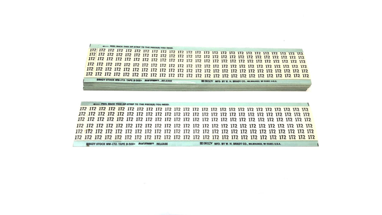 Brady Box of (16) B-500 1T2 Wire Marker Card WM-1T2 NOS