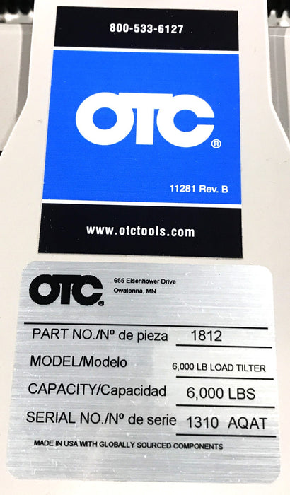 Cummins/OTC Fixture Lift 3162871 NOS