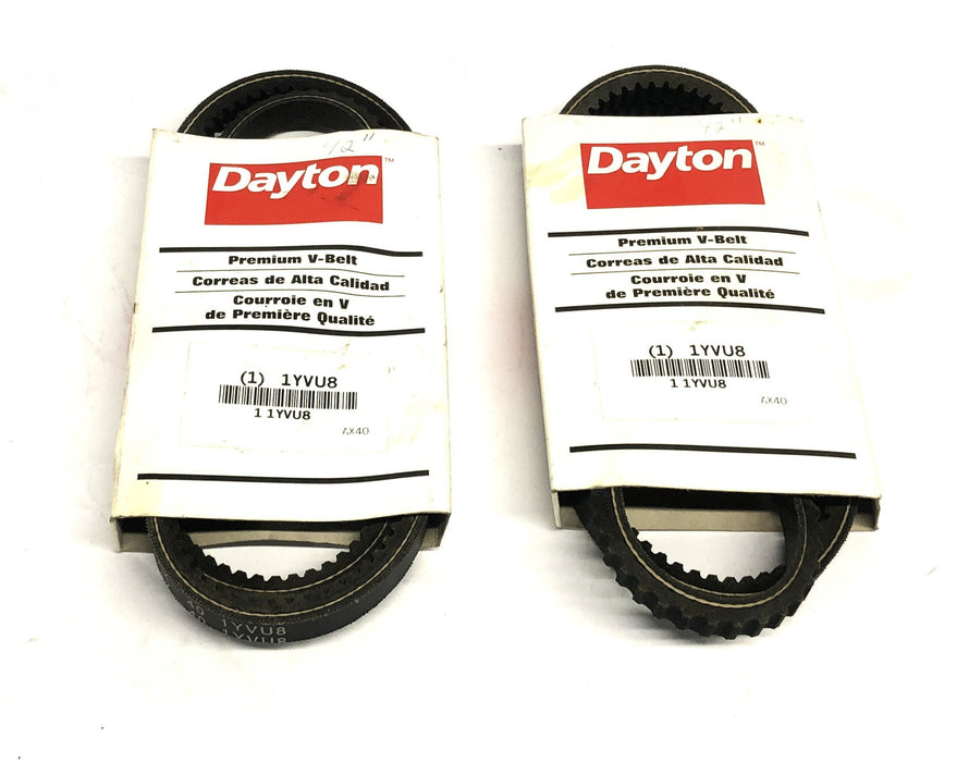 Dayton Premium V-Belt 1YVU8 [Lot of 2] NOS
