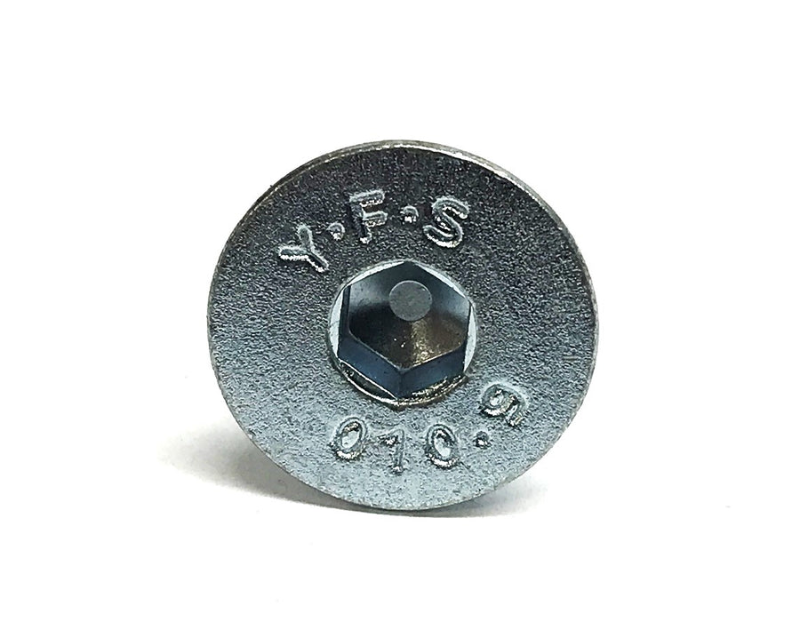 YFS M8-1.25 x 16mm 10.9 ZP Flat Head Socket Cap Screw [Lot of 100] 0141403 NOS