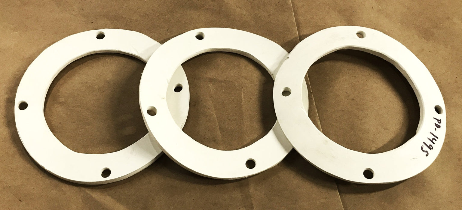 Unbranded Rubber Gasket 6-1/4" OD, 4-1/4" ID, 1/4" Depth [Lot of 3] NOS
