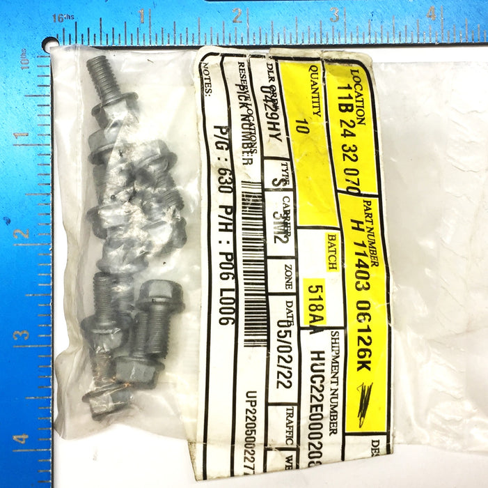 Hyundai Splash Shield Bolt Pack (10pcs) 11403 06126K NOS