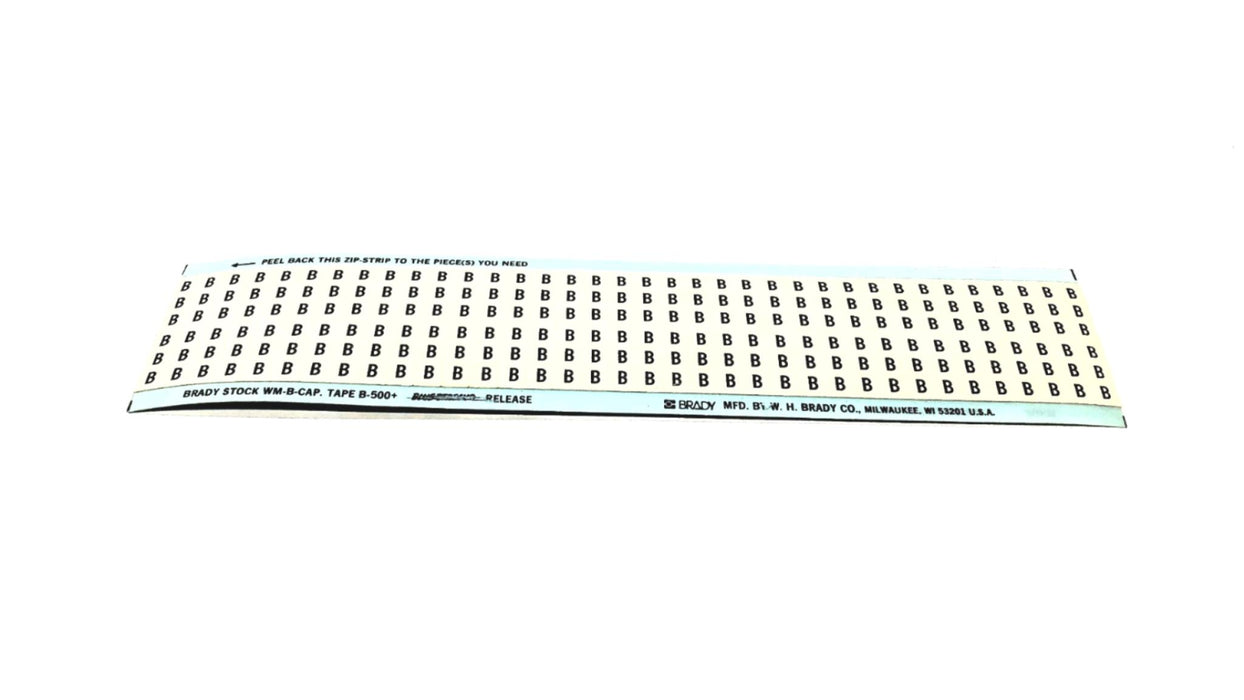 Brady Box of (11) B-500 B Wire Marker Card WM-B-CAP NOS