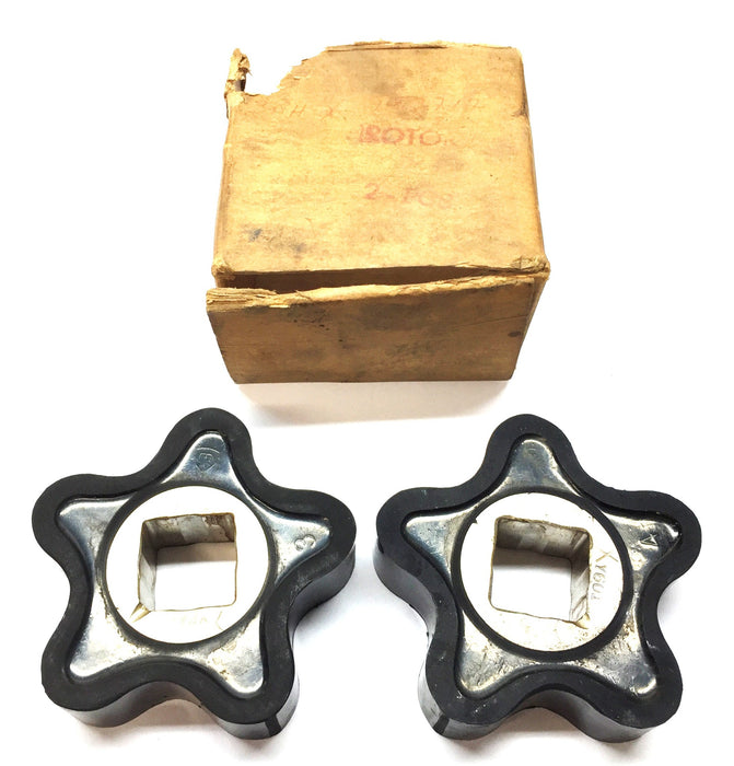 CP 3" x 3" x 3/4" Hi-Temp Nitrile Covered Rotor Set (2pcs) Y601/Y646 NOS