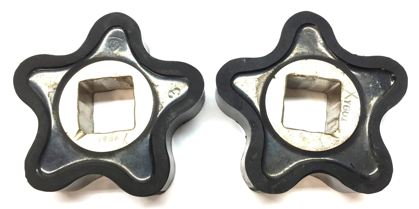 CP 3" x 3" x 3/4" Hi-Temp Nitrile Covered Rotor Set (2pcs) Y601/Y646 NOS