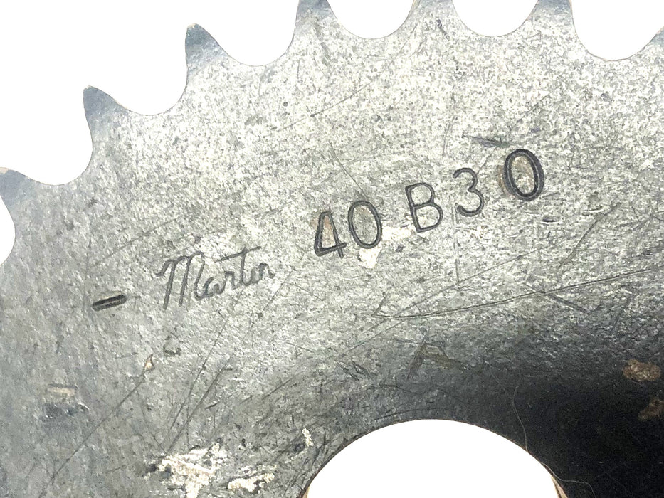 Martin 1.25 Inch Bore Roller Chain Sprocket 40B30 NOS