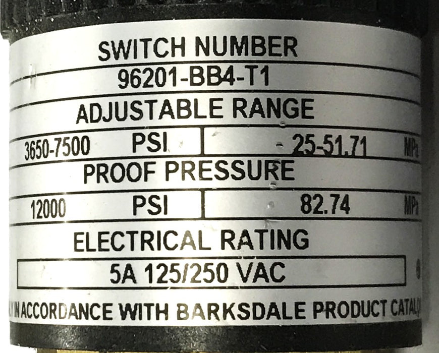 Barksdale Oil Pressure Switch 96201-BB4-T1 NOS