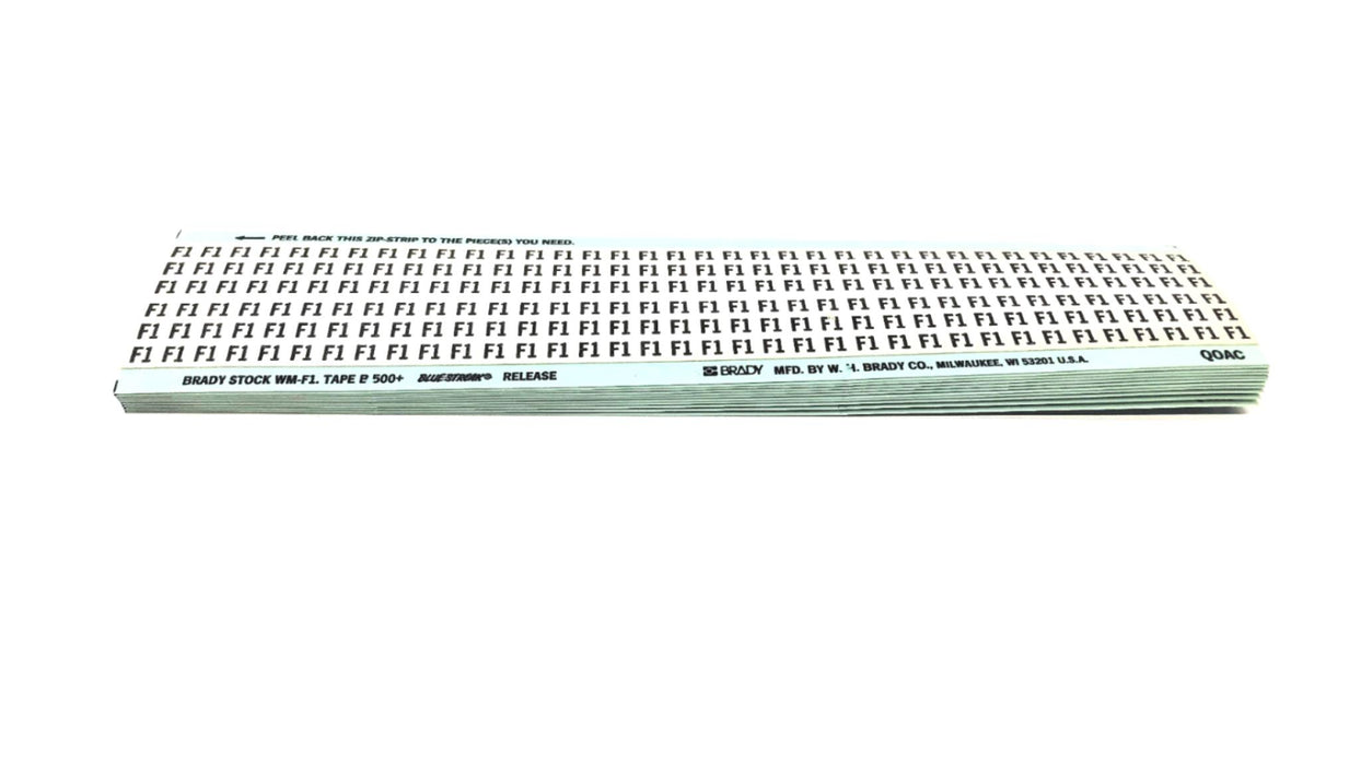 Brady B-500 F1 Wire Marker Card WM-F1 [Lot of 11] NOS