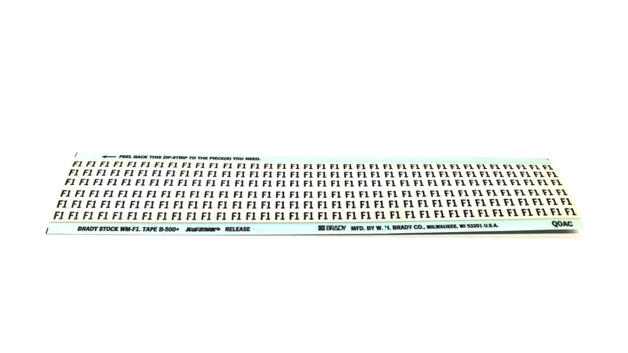 Brady B-500 F1 Wire Marker Card WM-F1 [Lot of 11] NOS