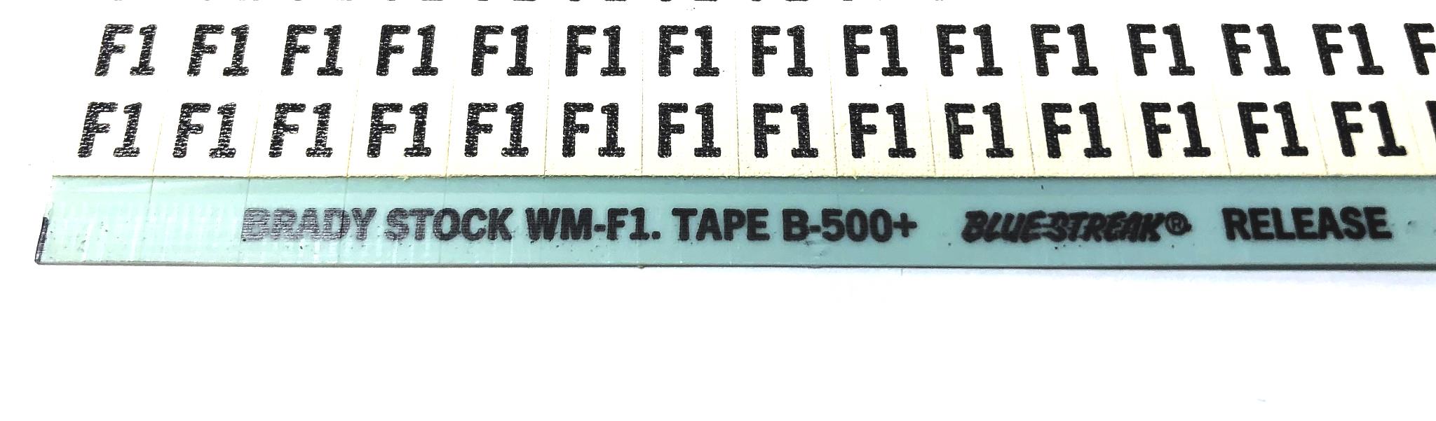 Brady B-500 F1 Wire Marker Card WM-F1 [Lot of 11] NOS