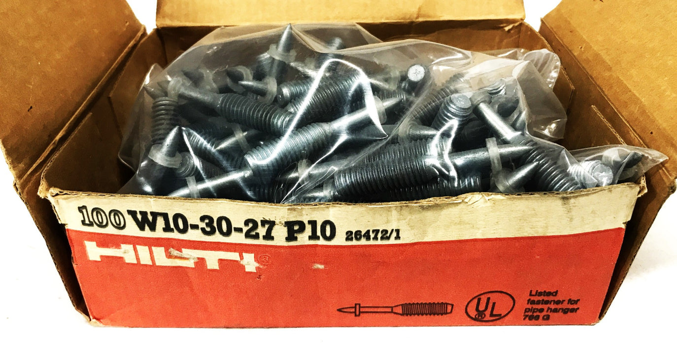 Hilti Concrete Fastener/Threaded Stud W10-30-27 P10 [Box of 95] NOS