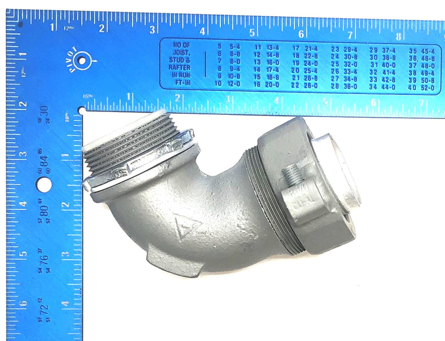 Appleton Box of (2) 1-1/2" Insulated 90 Degree Elbow Connector STB-90150L NOS