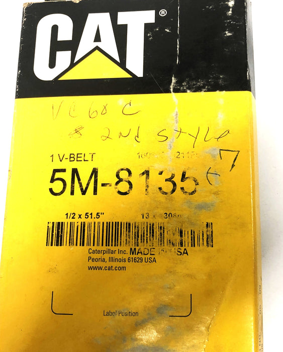 CAT/Caterpillar V-Belt 5M-8135 NOS