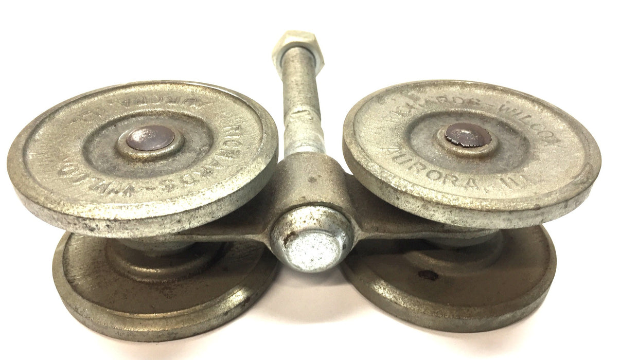 Richards-Wilcox Steel 3" Wheel Diameter Track Roller Assembly 38F NOS